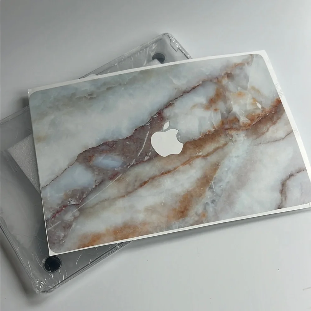 Apple MacBook Air 13-inch Marble Design Skin + Clear Hardcase